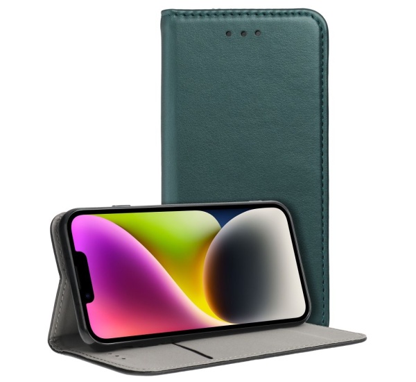 Flipové púzdro Smart Magneto pre Samsung Galaxy A23 5G, tmavo zelená