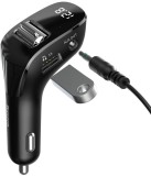 Baseus CCF40-01 Streamer Series Nabíječka do Auta a FM Transmitter Black
