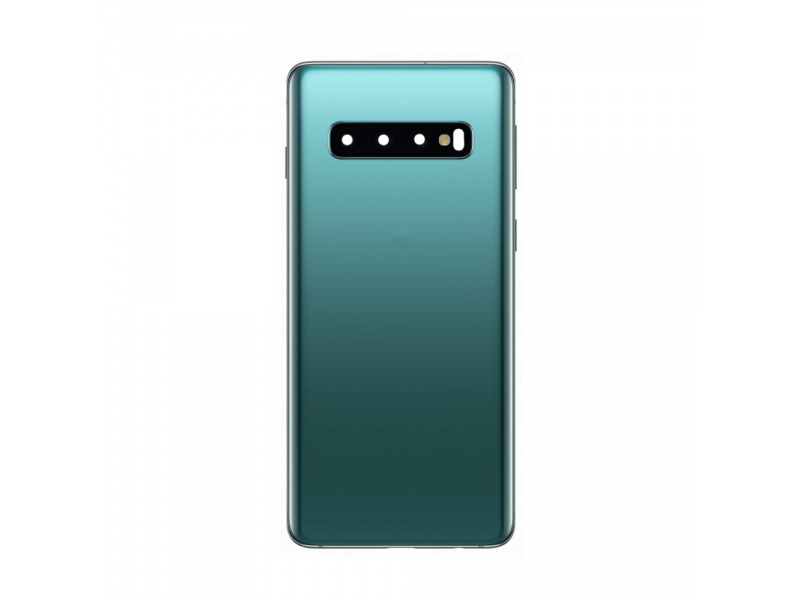 Zadný kryt batérie so šošovkami a rámčekom pre Samsung Galaxy S10+, green (OEM)