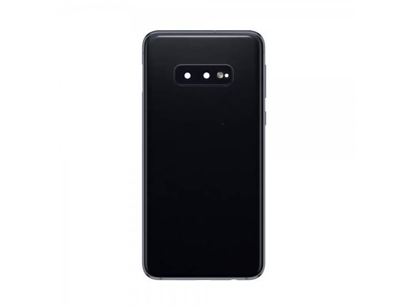 Zadný kryt batérie so šošovkami a rámčekom pre Samsung Galaxy S10e, black (OEM)
