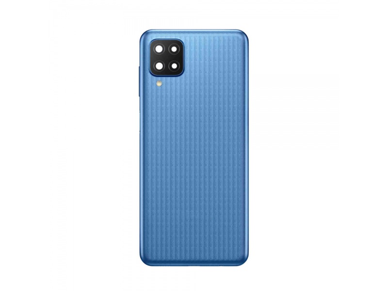 Zadný kryt batérie so šošovkami a rámčekom pre Samsung Galaxy M12, blue (OEM)