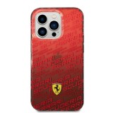 Zadný kryt Ferrari Gradient Allover pre Apple iPhone 14 Pro, červená