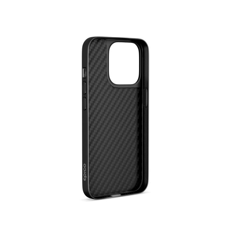 Ochranné púzdro Epico Hybrid Carbon Magnetic s MagSafe pre Apple iPhone 14 Pro, čierna