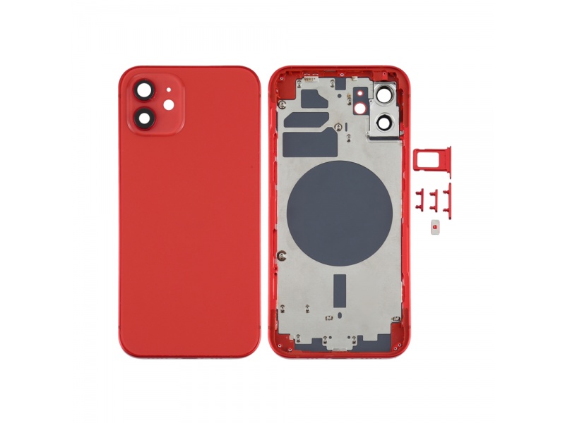 Zadný kryt batérie pre Apple iPhone 12 mini, red