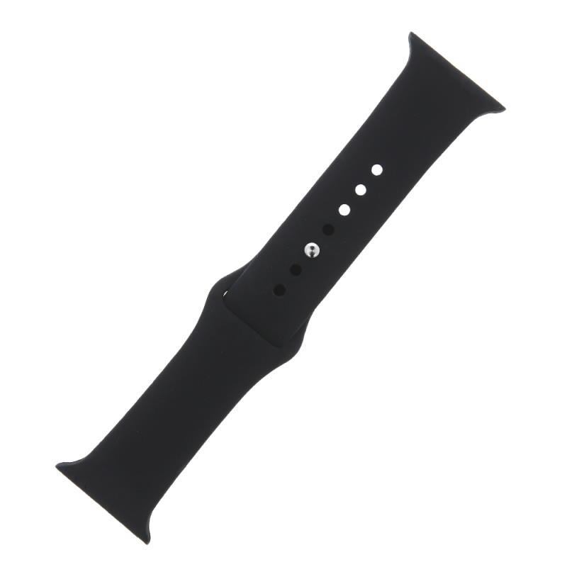 Silikónový remienok S/M pre Apple Watch 42/44/45 mm, čierna