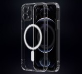 Ochranný silikónový kryt Mag Cover pre Apple iPhone 14 Pro, číra