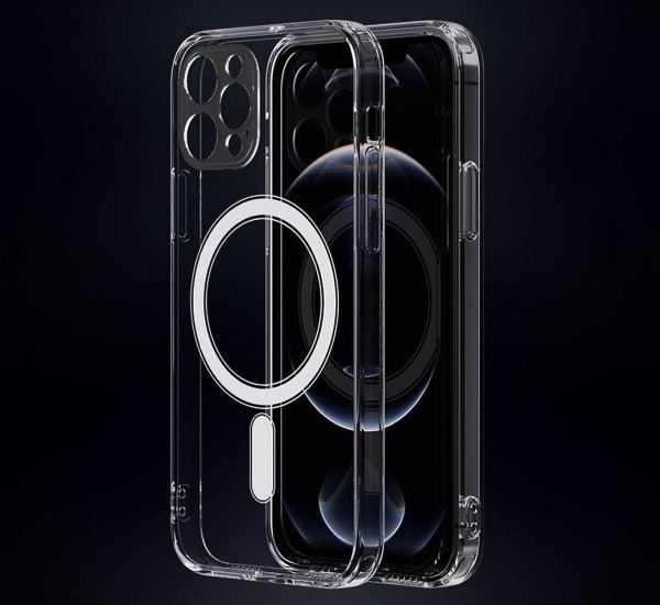 Ochranný silikónový kryt Mag Cover pre Apple iPhone 14 Plus, číra