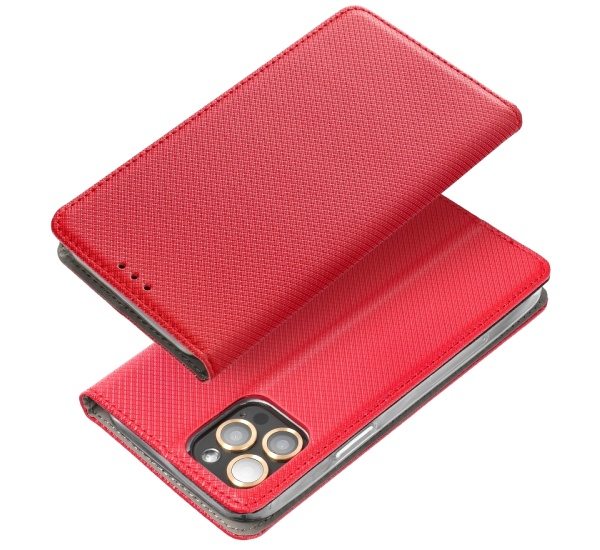 Flipové púzdro Smart Magnet pre Motorola Moto E22/Moto E22i, červená
