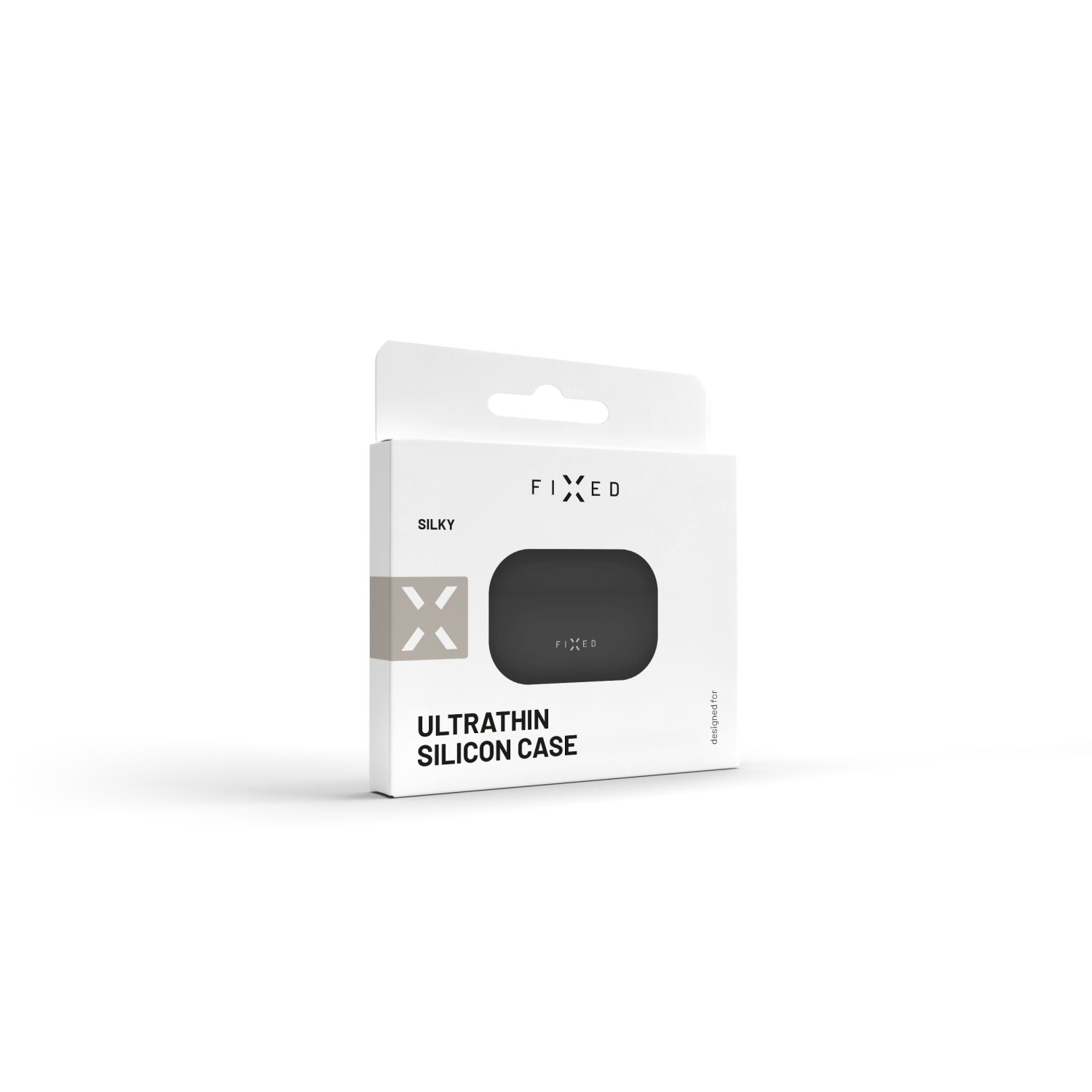 Ultratenké silikónové púzdro FIXED Silky pre Apple AirPods Pro 2, čierna