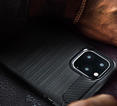 Ochranný kryt Forcell CARBON pre Huawei P Smart 2019, čierna