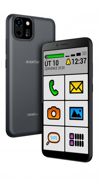 Aligator S5550 SENIOR 2GB/16GB černá