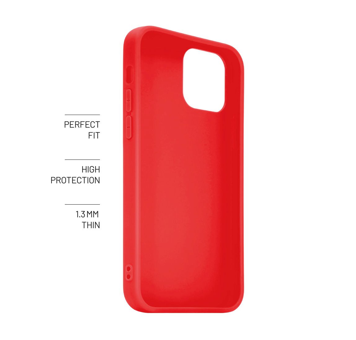 Zadní pogumovaný kryt FIXED Story pro Samsung Galaxy A14, červený
