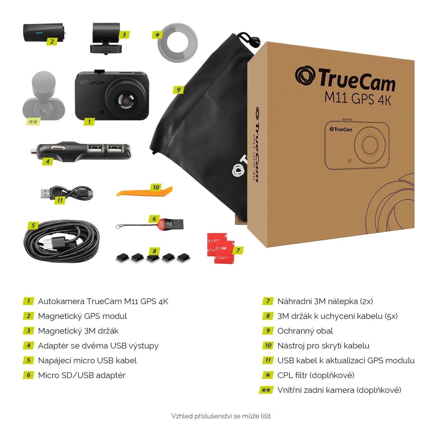 TrueCam M11 GPS 4K (s hlášením radarů)