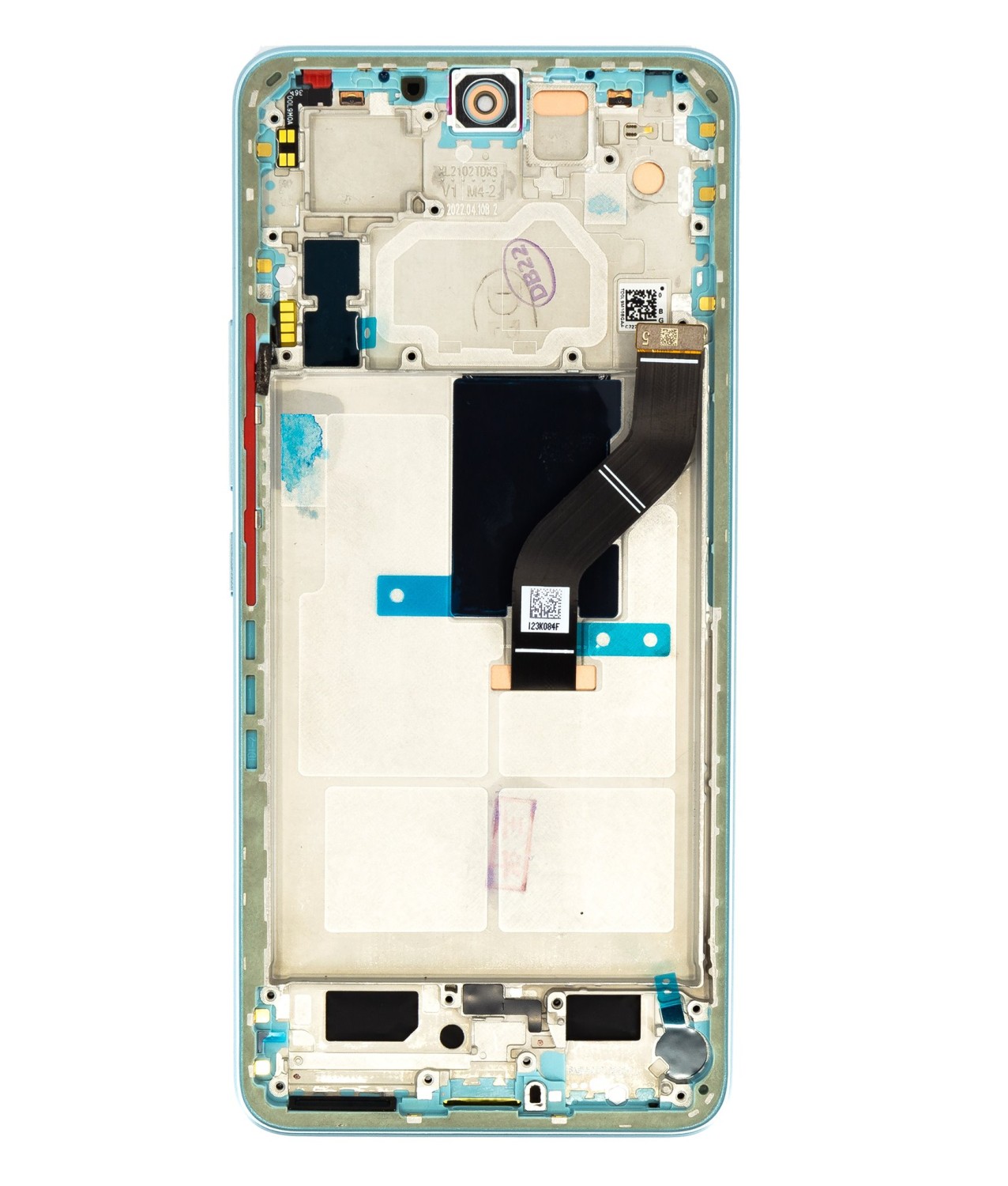 LCD + dotyk + predný kryt pre Xiaomi 12 Lite 5G, green (Service Pack)