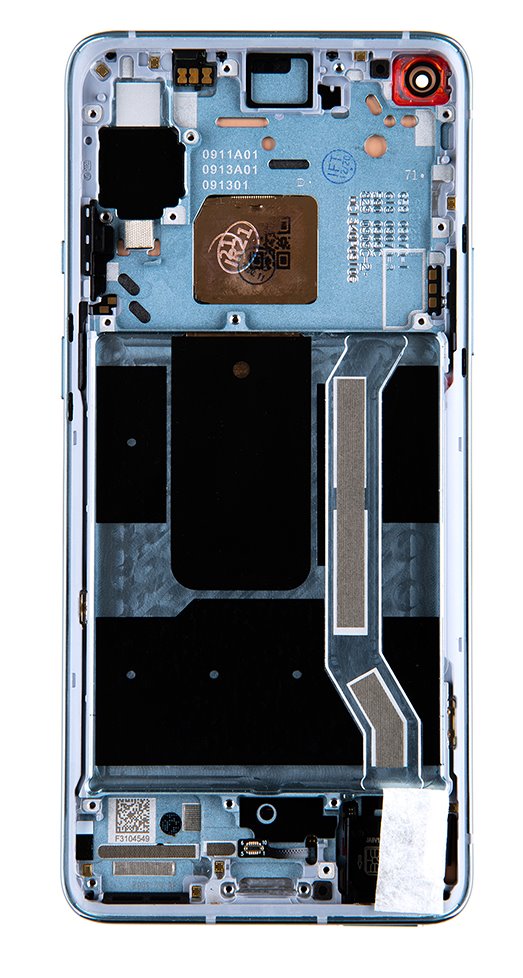 LCD + dotyk + predný kryt pre OnePlus 8T, luna silver