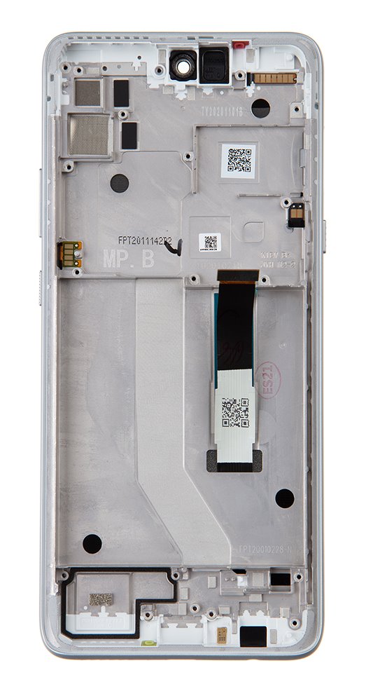 LCD + dotyk + predný kryt pre Motorola Moto G 5G, silver ( Service Pack )