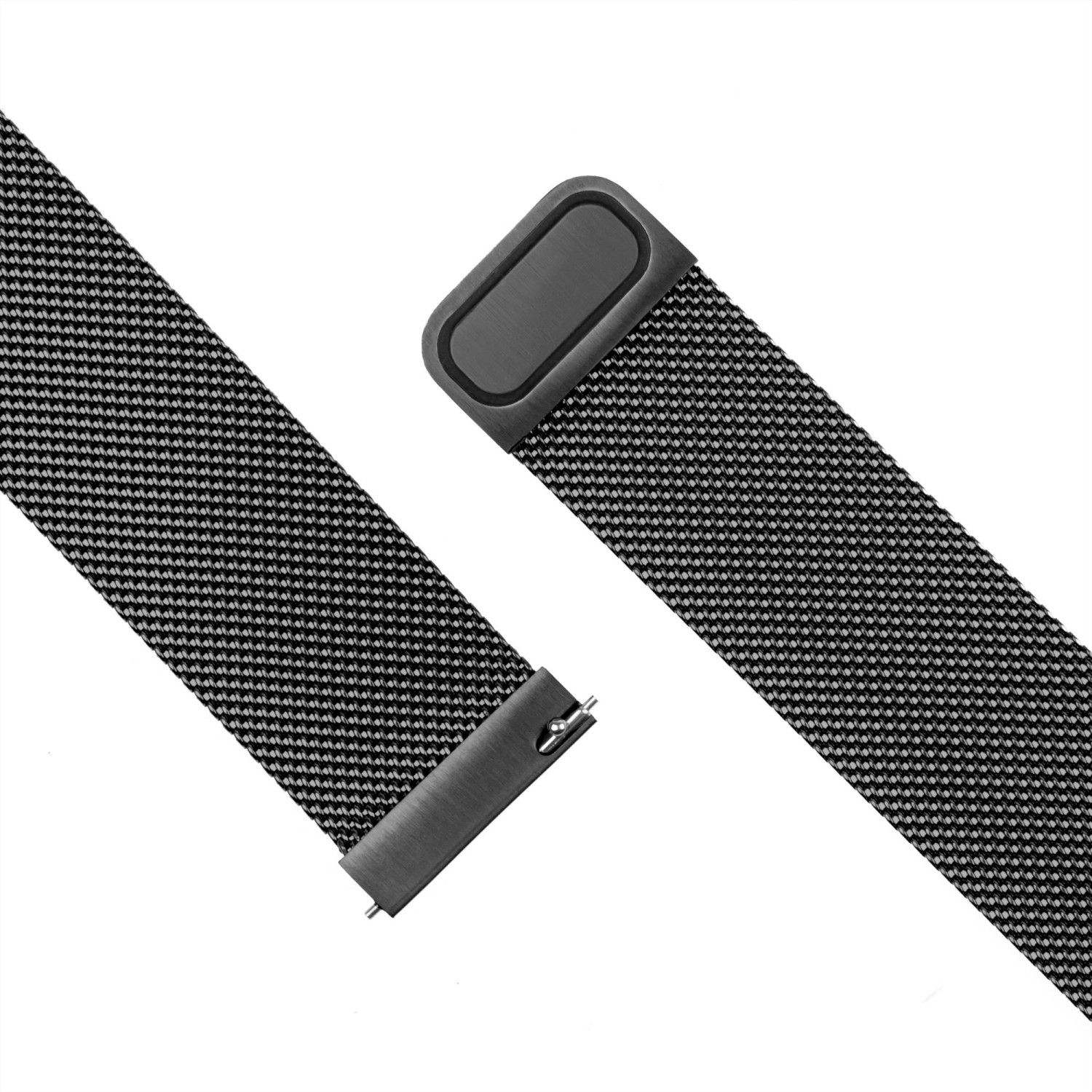 Síťovaný nerezový řemínek FIXED Mesh Strap s Quick Release 18mm pro smartwatch, černý