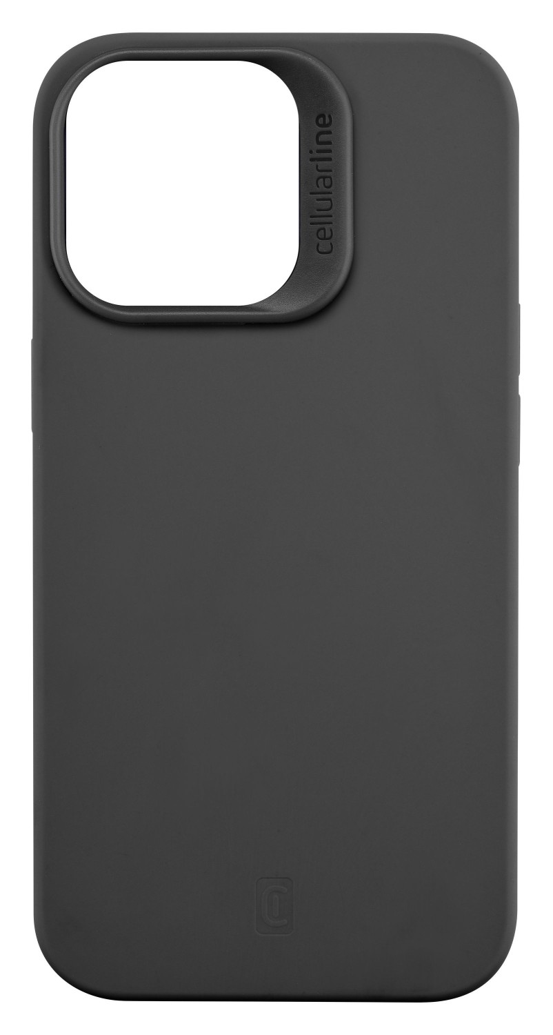 Silikónový kryt Cellularline Sensation s podporou MagSafe pre Apple iPhone 14 Pro Max, čierna