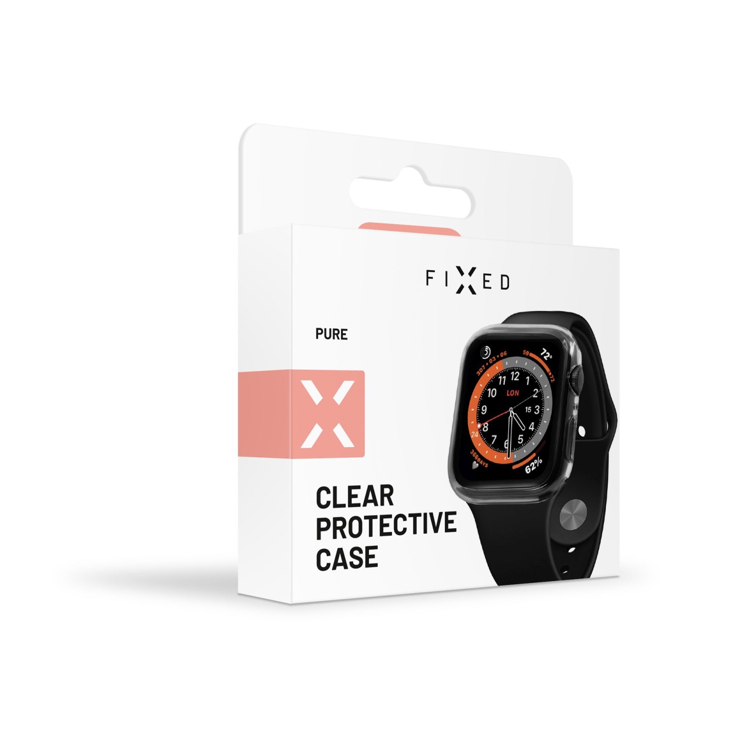 Ochranné puzdro FIXED Pure s temperovaným sklom pre Apple Watch Ultra 49 mm, číra