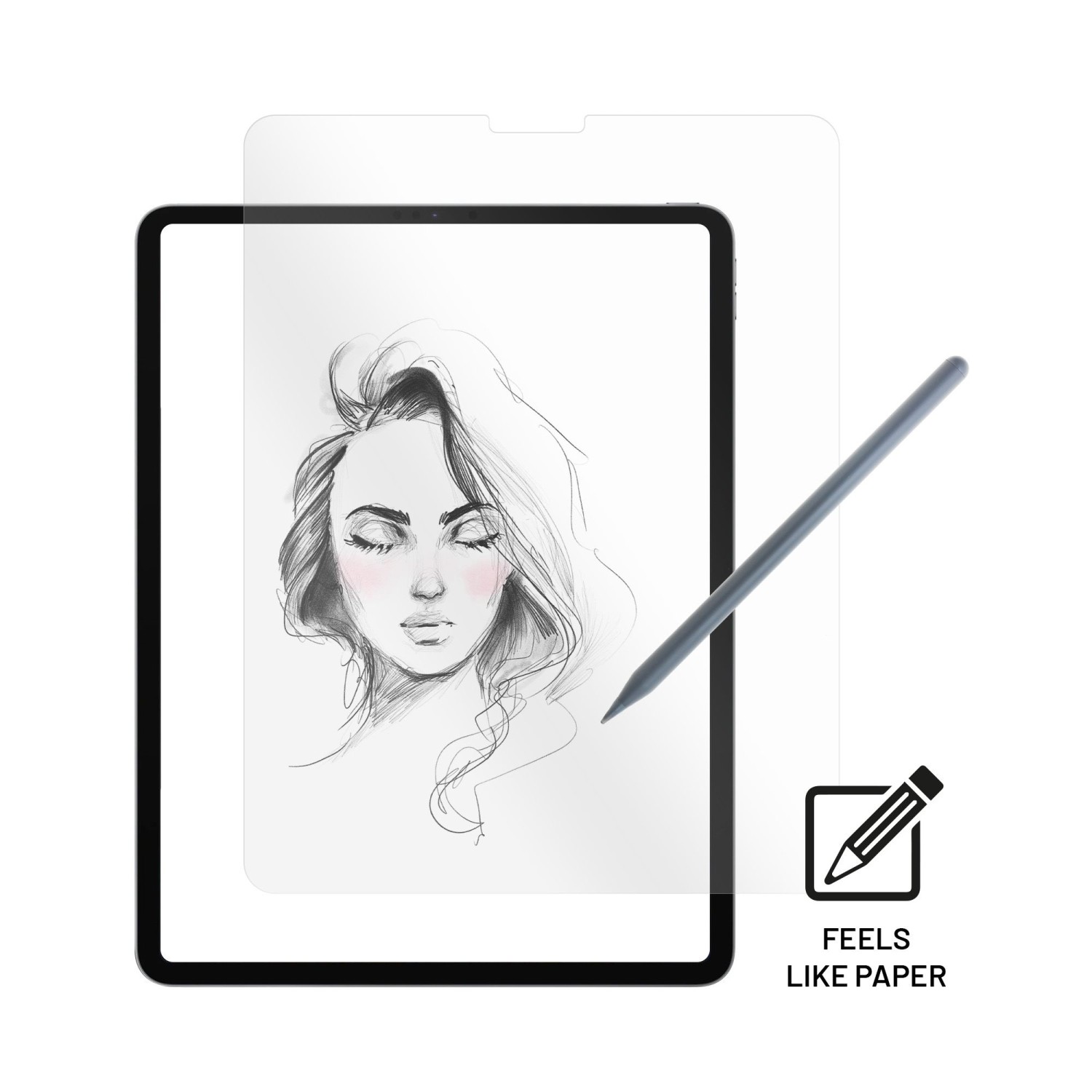 Ochranné tvrdené sklo FIXED PaperGlass Screen Protector pre Apple iPad Pro 12,9" (2018/2020/2021/2022), číra