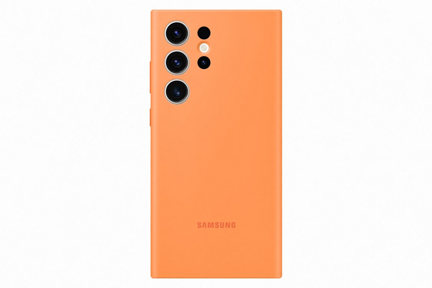 Silikónový zadný kryt Samsung pre Samsung Galaxy S23 Ultra, oranžová