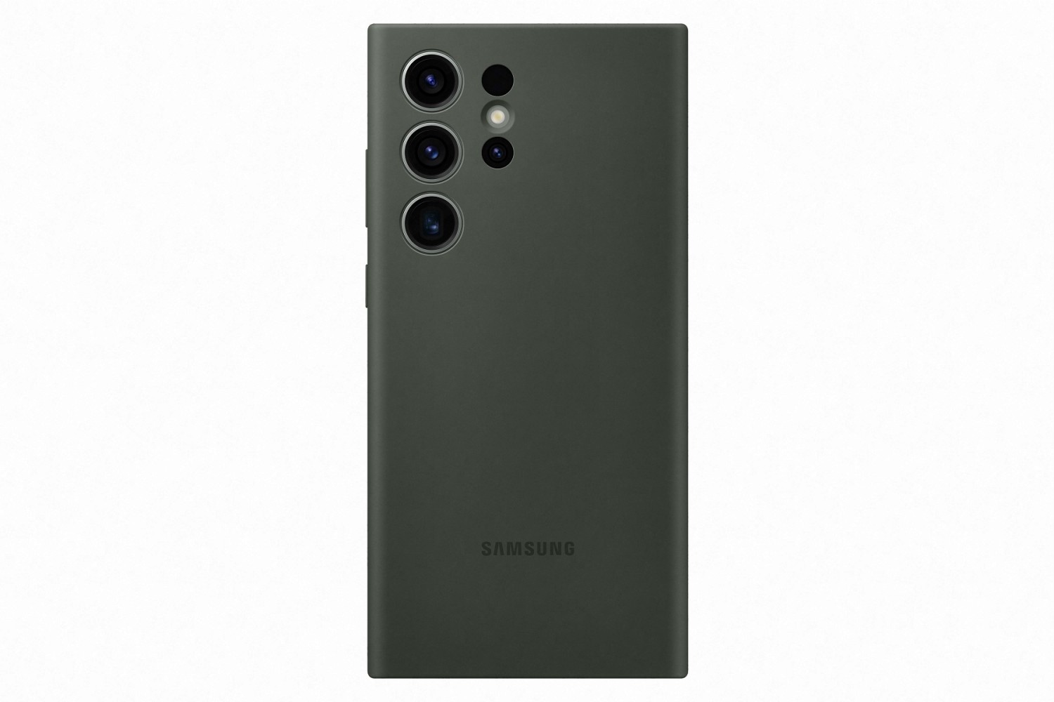 Silikónový zadný kryt Samsung pre Samsung Galaxy S23 Ultra, khaki