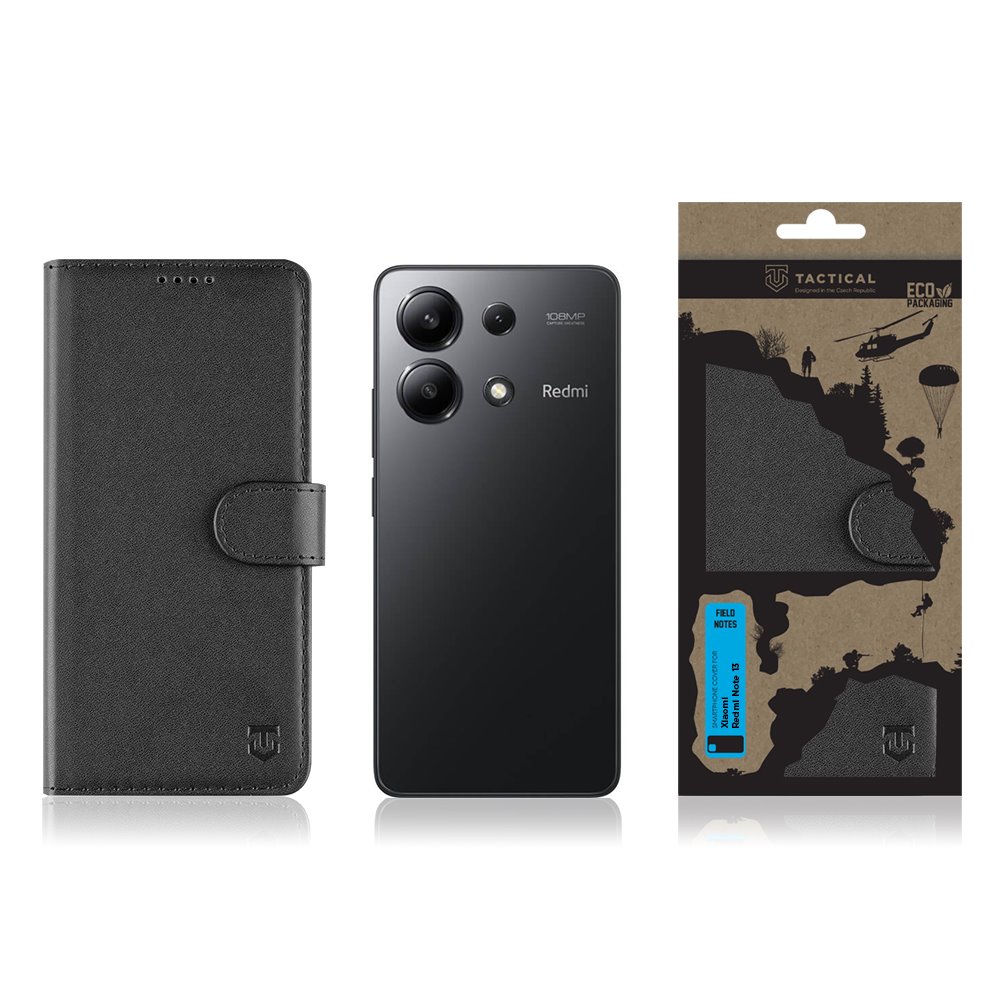 Flipové pouzdro Tactical Field Notes pro T Phone Pro 5G / Pro 2023 5G, černá