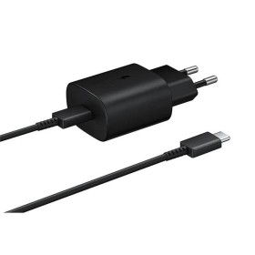 Cestovná nabíjačka Samsung EP-TA800EBE + EP-DA705BBE 25W, USB-C/USB-C, čierna (OOB Bulk)