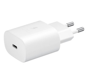 Nabíjačka cestovná Samsung EP-TA800EWE, USB-C, 25W, white (BULK)