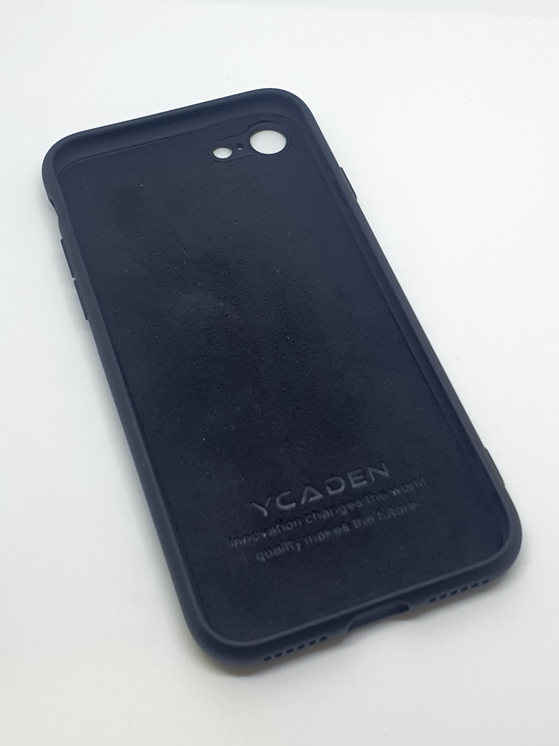 Zadní silikonový kryt YCADEN pro Apple iPhone 8, černá