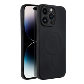 Ochranný silikónový kryt Mag Cover pre Apple iPhone 13, čierna