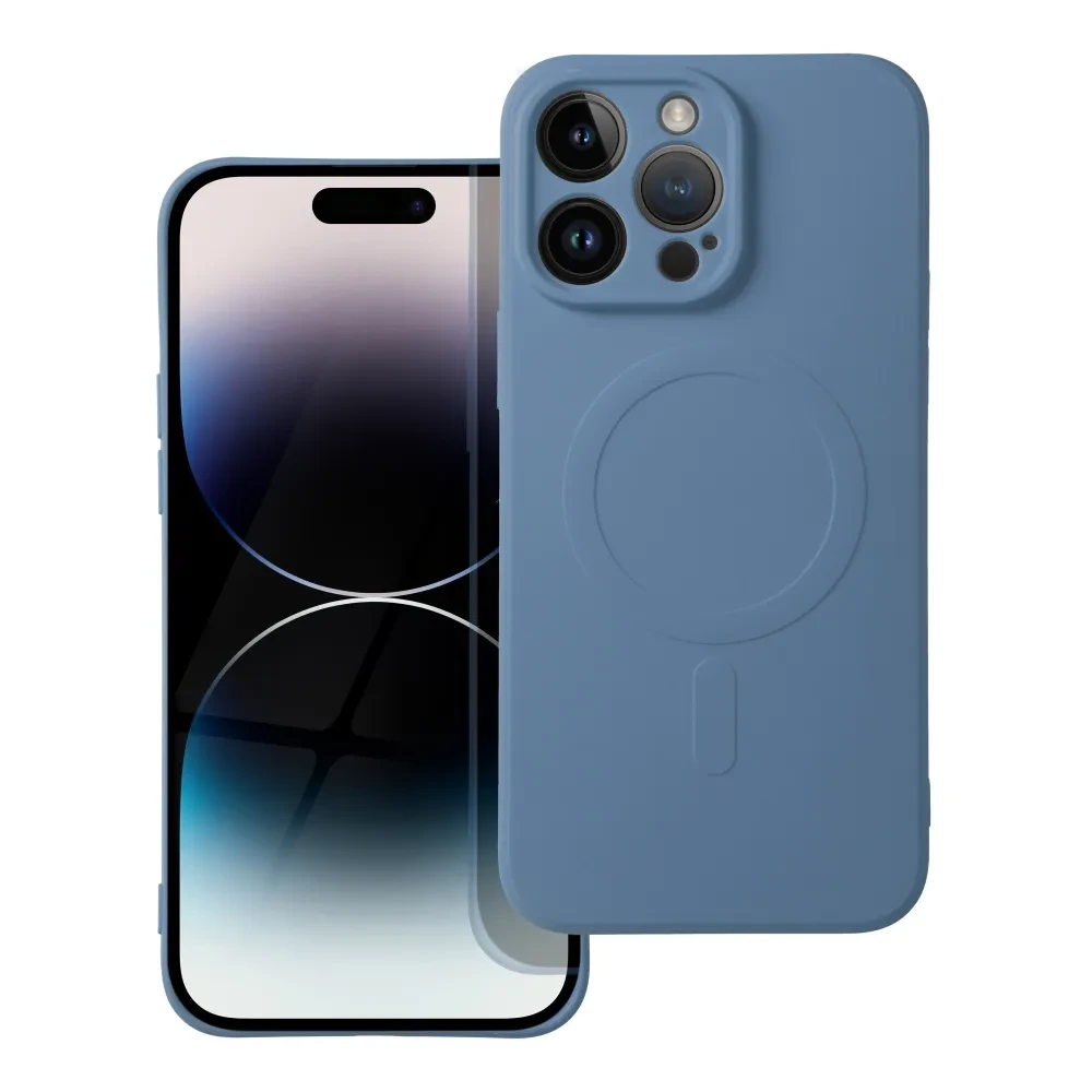 Ochranný silikonový kryt Mag Cover pro Apple iPhone 13, modrá