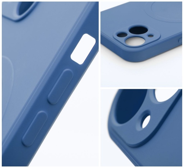 Ochranný silikónový kryt Mag Cover pre Apple iPhone 14, modrá