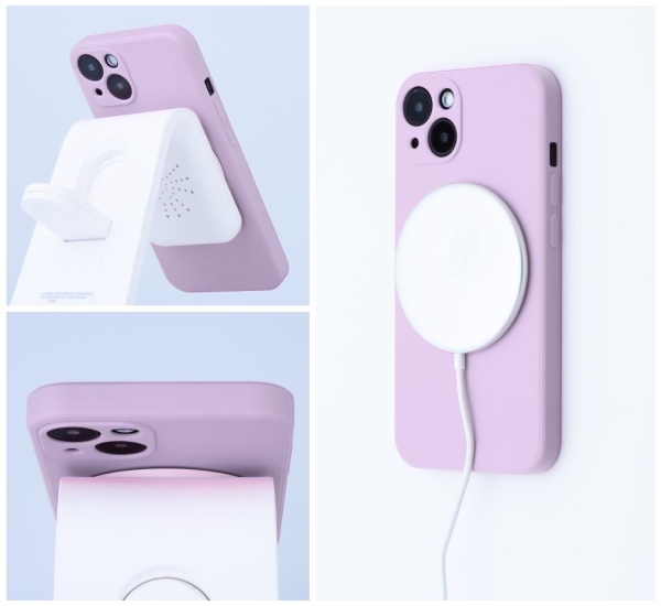 Ochranný silikónový kryt Mag Cover pre Apple iPhone 14 Pro, starožitná biela