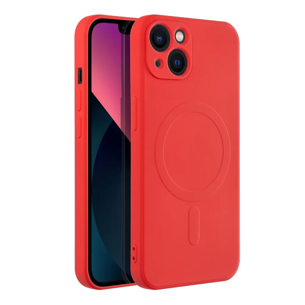 Ochranný silikonový kryt Mag Cover pro Apple iPhone 14 Pro, červená