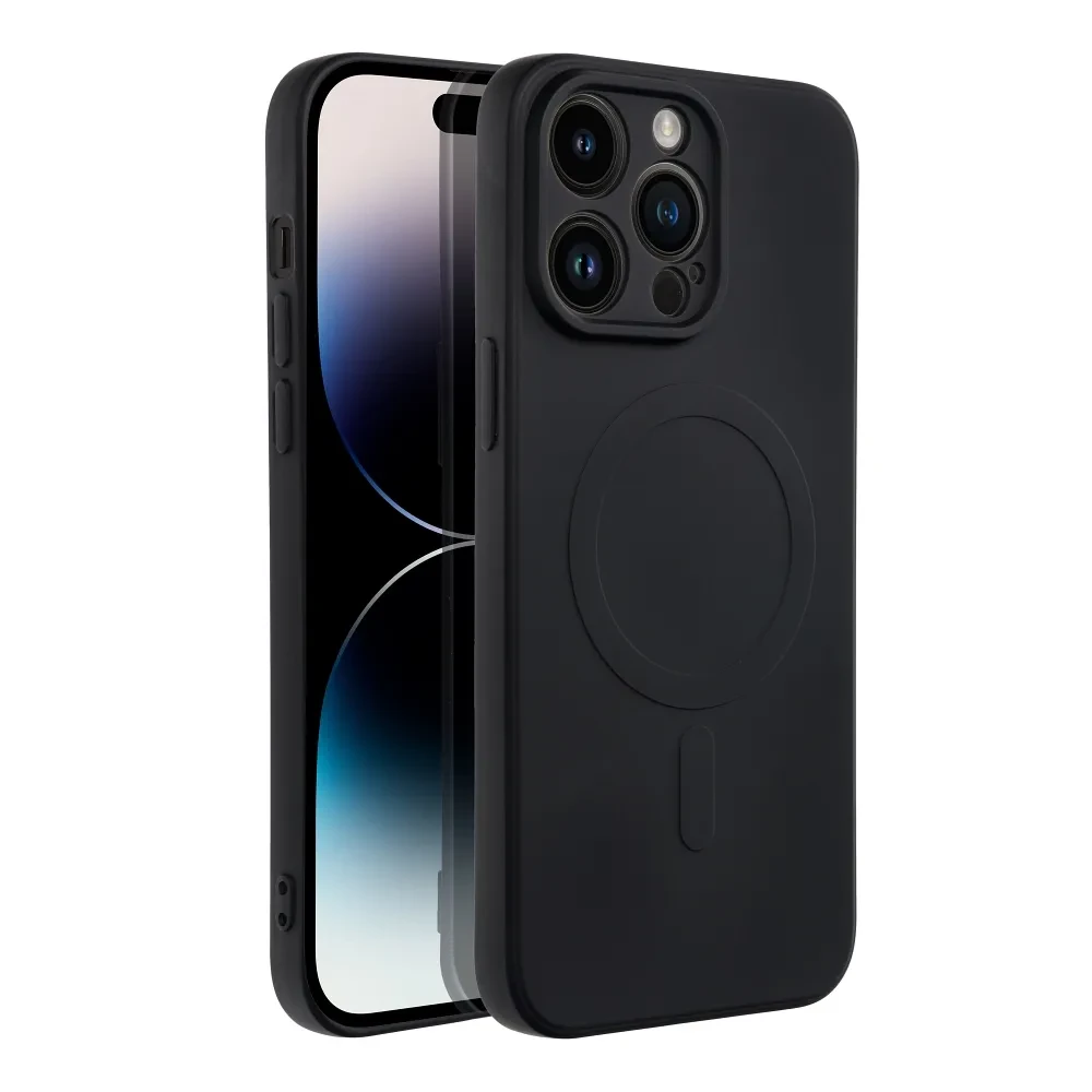 Ochranný silikonový kryt Mag Cover pro Apple iPhone 14 Pro Max, černá