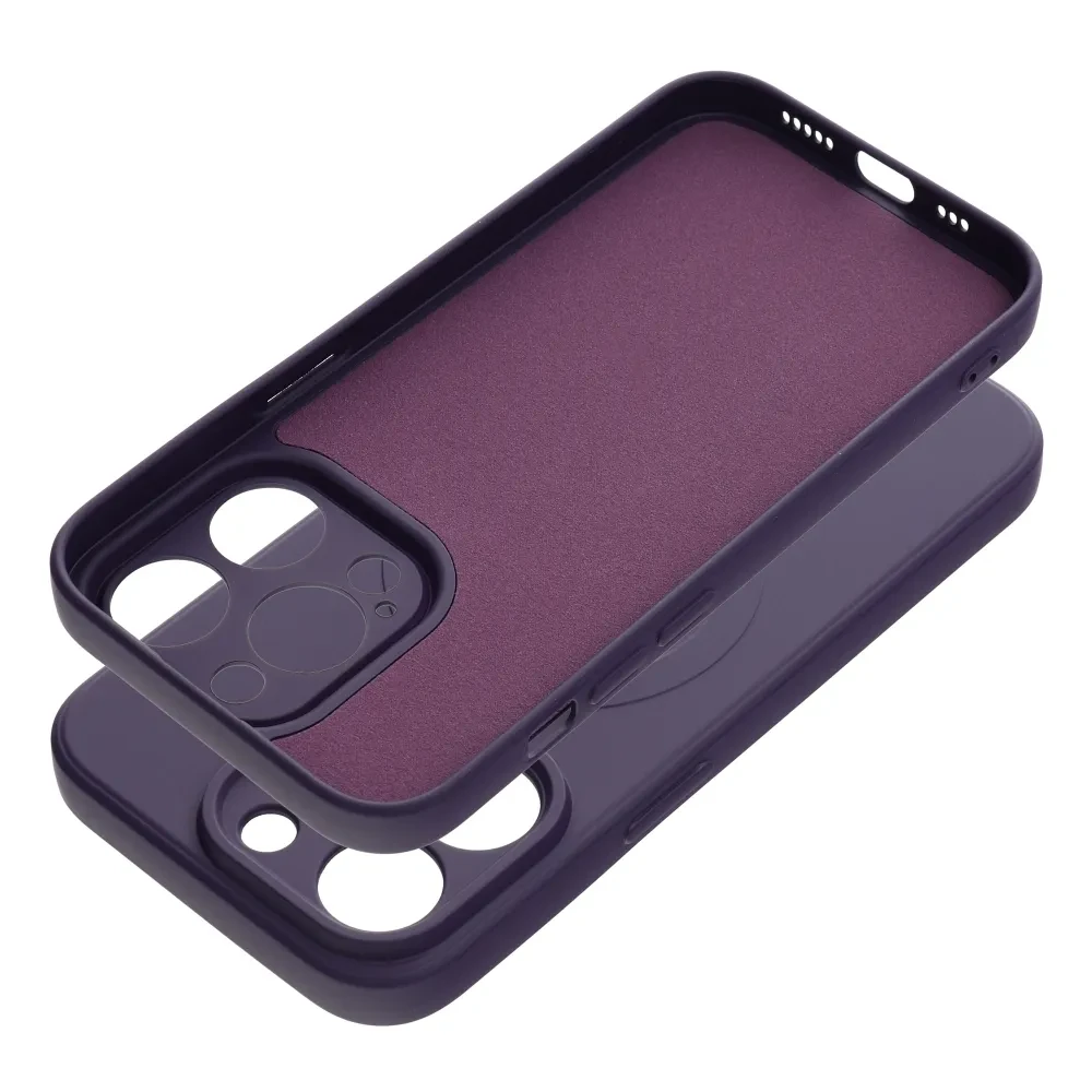Zadní kryt Silicone Mag Cover compatible with MagSafe pro Apple iPhone 14 Pro Max, tmavě fialová