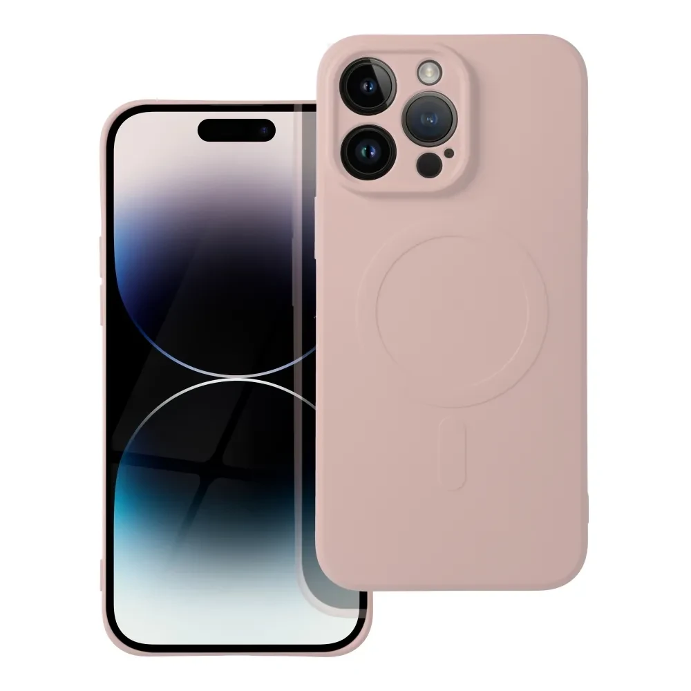 Ochranný silikonový kryt Mag Cover pro Apple iPhone 14 Pro Max, růžová