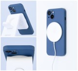 Ochranný silikónový kryt Mag Cover pre Apple iPhone 14 Plus, modrá