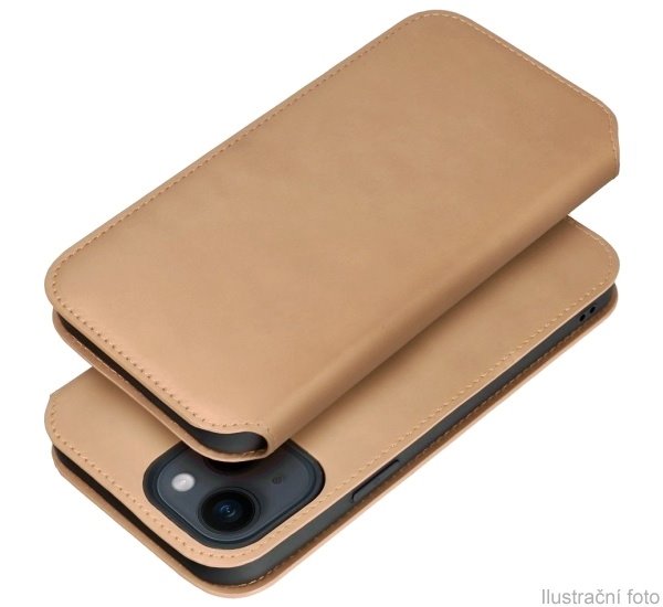 Flipové puzdro Dual Pocket pre Samsung Galaxy S23, zlatá