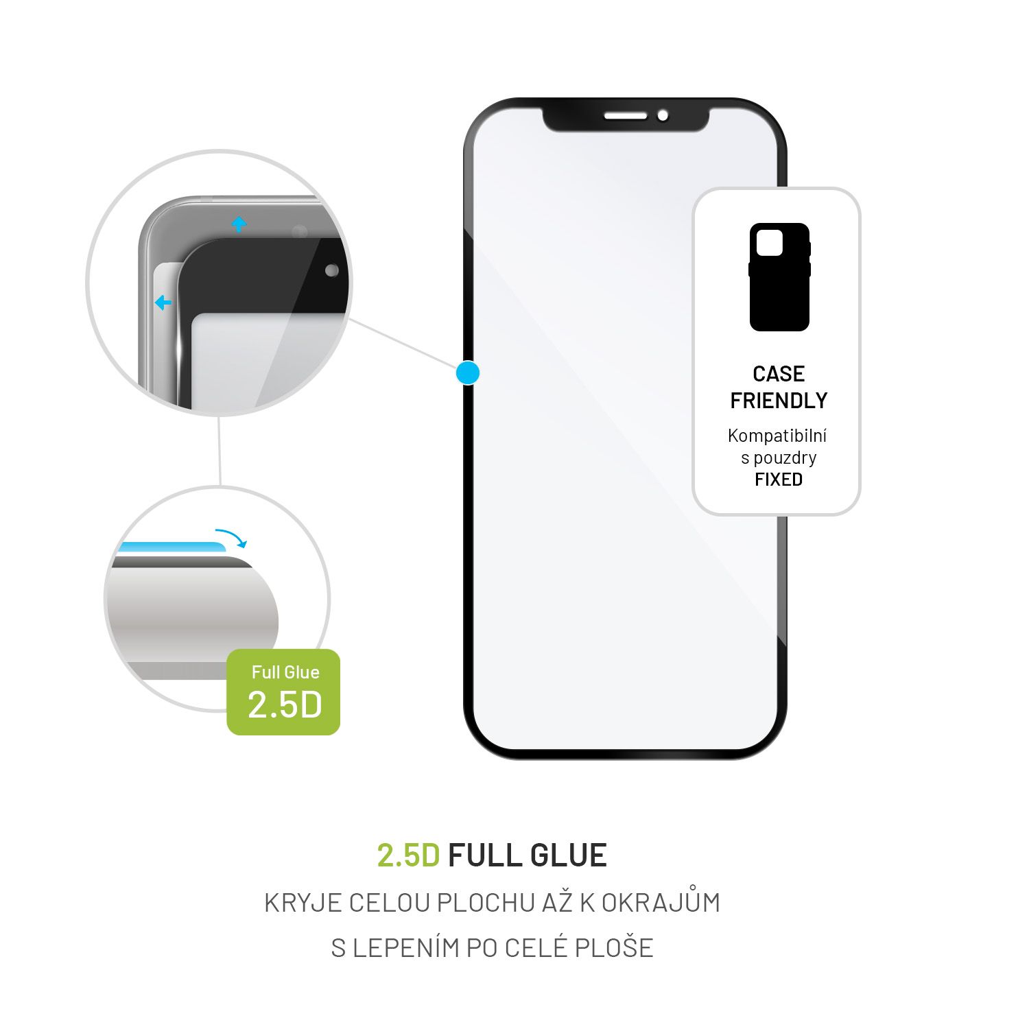 Tvrdené sklo FIXED Full-Cover pre Infinix Note 12 2023, čierna