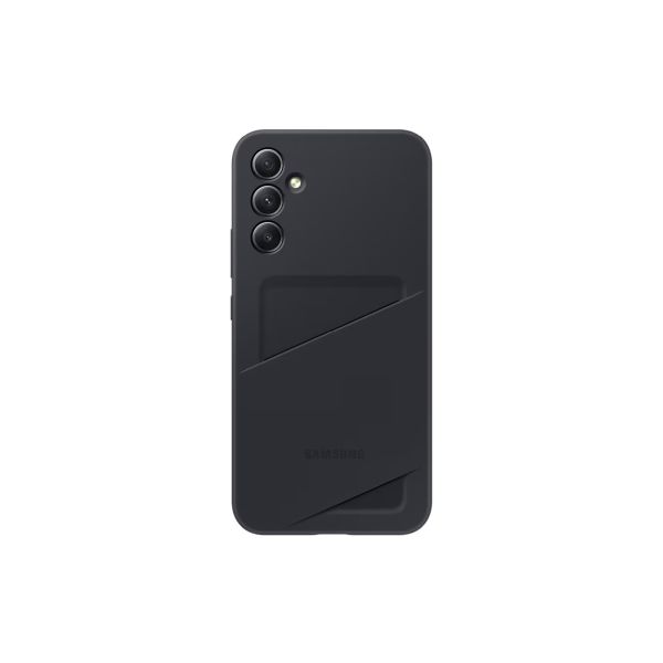 Kryt ochranný zadní s kapsou na kartu pro Samsung Galaxy A34 Černý