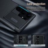 Flipové púzdro Nillkin Qin Book PRO Cloth pre Samsung Galaxy S23 Ultra, sivá