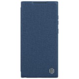 Flipové púzdro Nillkin Qin Book PRO Cloth pre Samsung Galaxy S23 Ultra, modrá