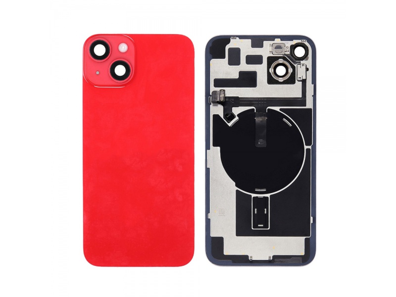 Back Cover Glass Assembly with Magnet for Apple iPhone 14 Plus RED