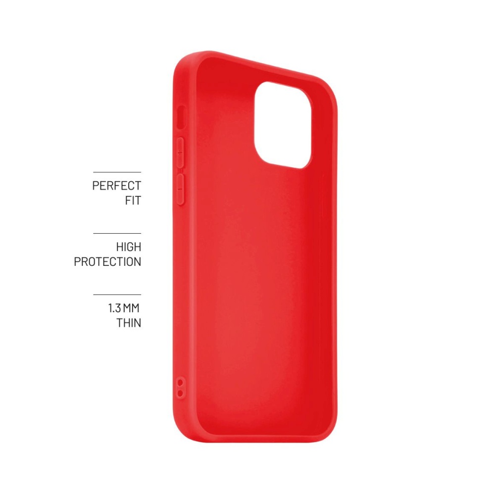 Zadní pogumovaný kryt FIXED Story pro Samsung Galaxy A24, červený