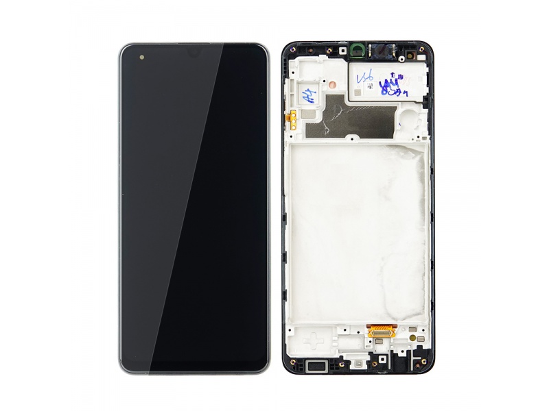 LCD + dotyk + rámček pre Samsung Galaxy M32, black (Service Pack)