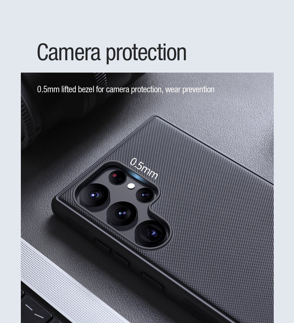 Zadný kryt Nillkin Frosted PRO Magnetic pre Samsung Galaxy S22 Ultra, čierna