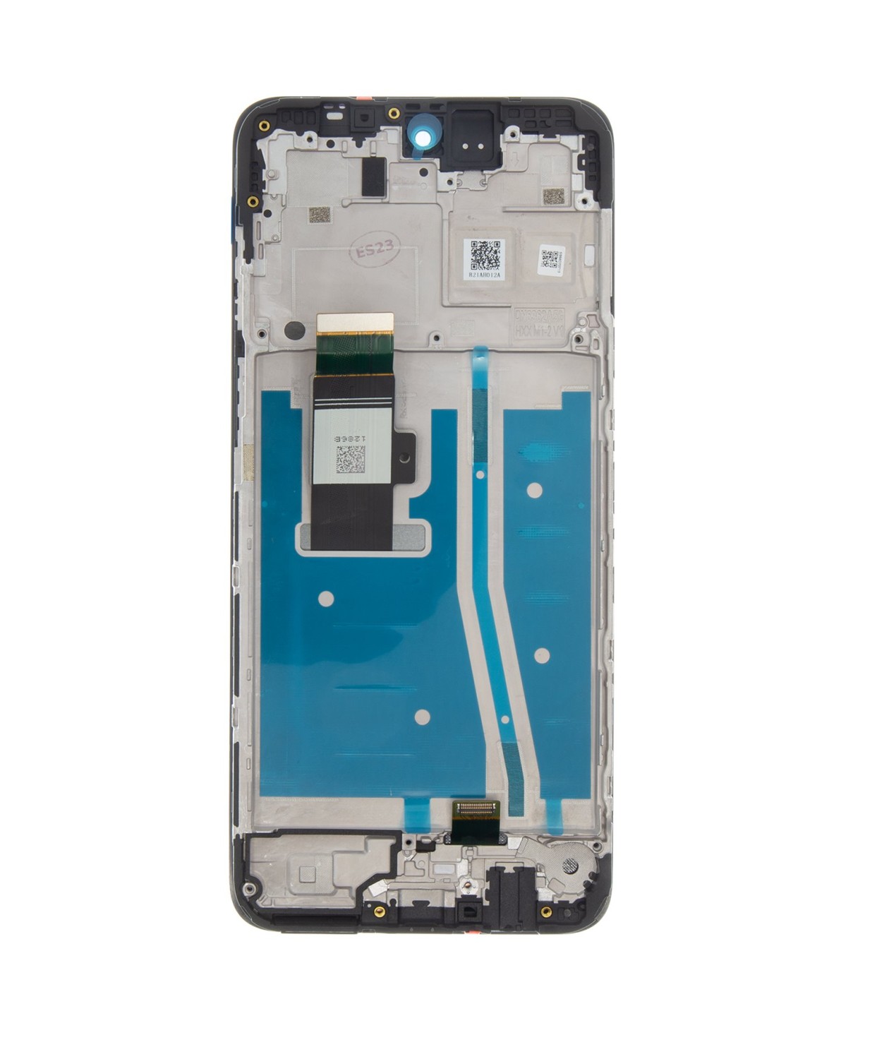 LCD + dotyk + predný kryt pre Motorola Moto G53, black (Service Pack)
