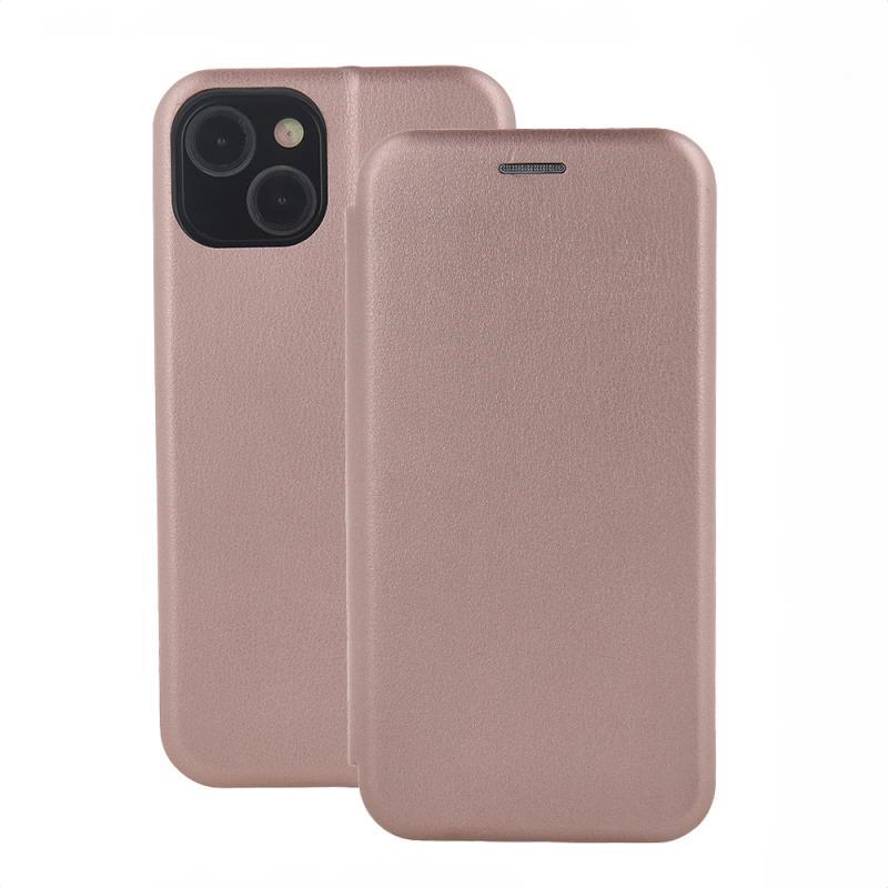Flipové pouzdro Smart Diva pro Samsung Galaxy A14 5G, růžovo zlatá